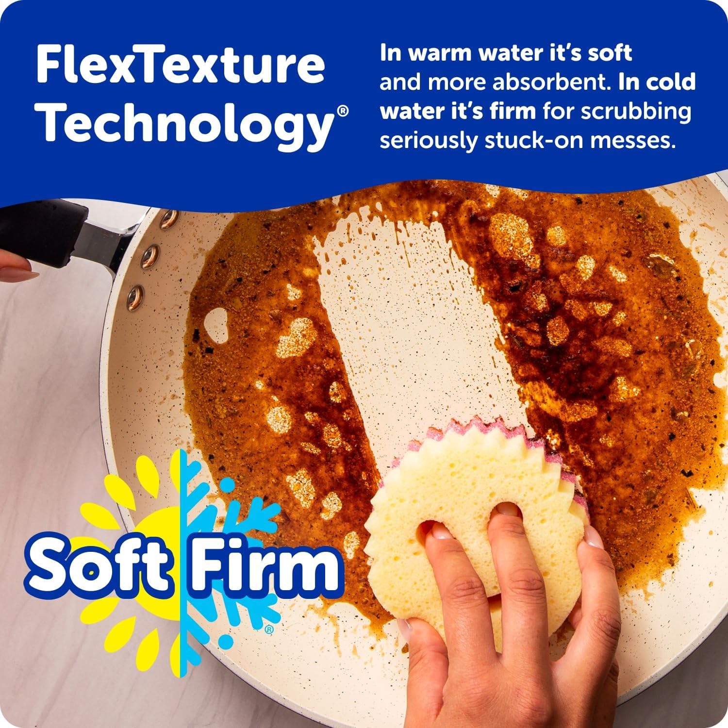 FlexClean Scrub Sponge Duo Pack